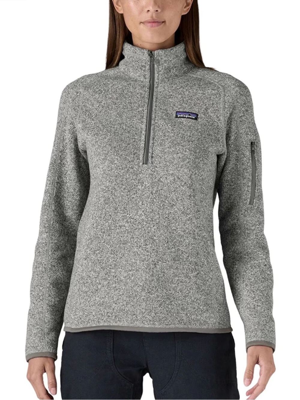 Patagonia Better Sweater Quarter Zip Fleece Grey Size Medium